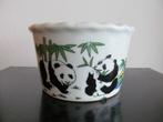 Chinese bloempot met Panda afbeeldingen., Tuin en Terras, Bloempotten, Ophalen, Rond, Zo goed als nieuw, Aardewerk