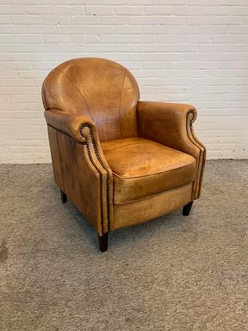 Fauteuil twee bruin schapen lederen kwaliteit fauteuils beschikbaar voor biedingen