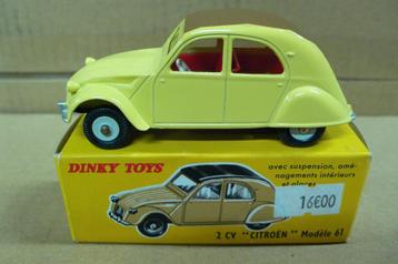 citroen 2cv 1961  - dinky toys/atlas   1/43 beschikbaar voor biedingen