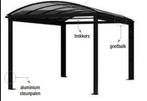 Carport ( bruin gepoedercoat), Tuin en Terras, Overkappingen, Ophalen, Gebruikt, Carport