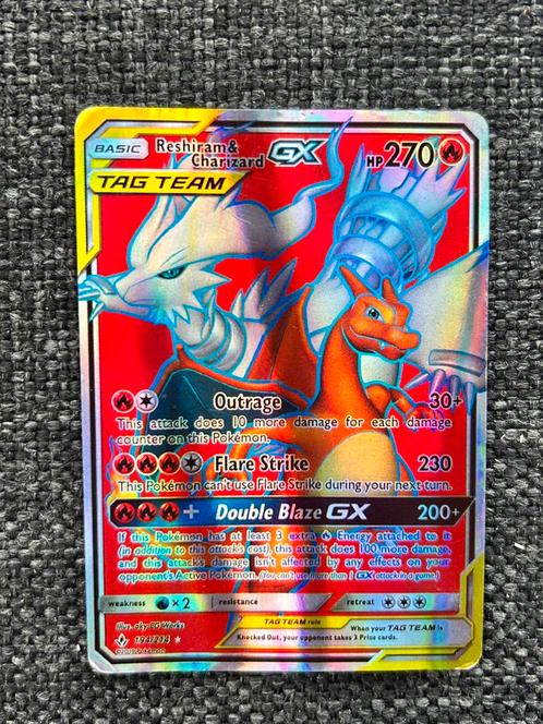 Pokémon Reshiram & Charizard 194/214, Hobby en Vrije tijd, Verzamelkaartspellen | Pokémon, Zo goed als nieuw, Losse kaart, Ophalen