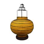 Lantaarn Vigo – Voor een kaars - Oranje - Staand of hangend, Ophalen, 50 tot 75 cm, N.v.t., N.v.t.