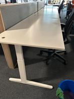 Ahrend bureau slinger verstelbaar 200x80cm wit wit.  4st, Huis en Inrichting, Bureaus, Ophalen of Verzenden, In hoogte verstelbaar