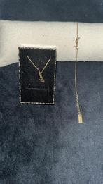 YSL Ketting en armband (set) RVS, Ophalen of Verzenden, Zo goed als nieuw, Goud, Overige materialen