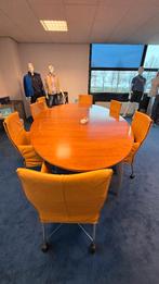 Montis stoelen oker geel, Huis en Inrichting, Fauteuils, Ophalen, Gebruikt, Minder dan 75 cm, Leer