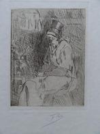 Félicien Rops (1833-1898) "tante Johanna" ets uit 1874, Verzenden