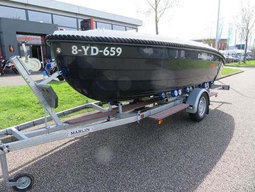 Oudhuijzer TENDER 471 40 PK MERCURY GARMIN TOP, Watersport en Boten, Sloepen, Zo goed als nieuw, 30 tot 50 pk, 3 tot 6 meter, Buitenboordmotor