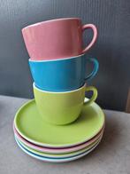 3 cappuccino kopjes van de Hema, Huis en Inrichting, Ophalen of Verzenden, Gebruikt, Overige stijlen, Kop(pen) en/of Schotel(s)