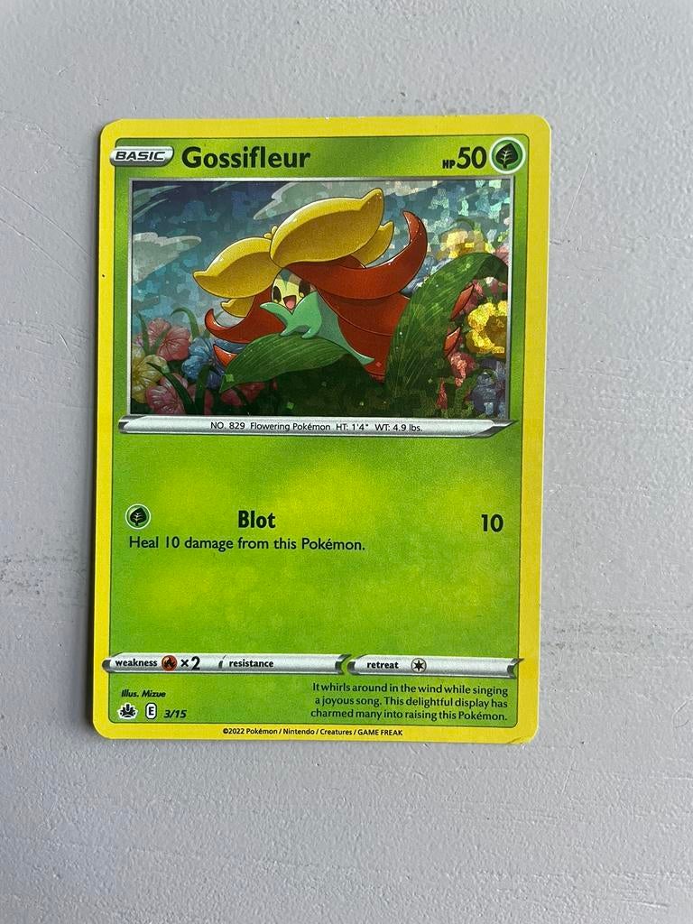 Gossifleur #3/15, Ophalen of Verzenden, Zo goed als nieuw, Losse kaart, Foil