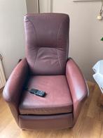 Te koop leren sta op/relaxstoel, Ophalen of Verzenden, Gebruikt