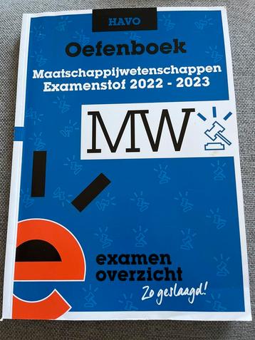 HAVO Maatschappijwetenschappen Oefenboek 2022-2023 beschikbaar voor biedingen