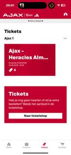 1 kaartje ajax/heracles vak 119, Losse kaart, Eén persoon
