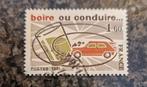 Frankrijk 1981 Campagne tegen alcohol in verkeer gestempeld, Postzegels en Munten, Ophalen of Verzenden, Gestempeld