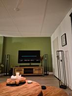 Drie keer vloerlamp Simone (Gamma), industrieel, zwart, Huis en Inrichting, Lampen | Vloerlampen, Ophalen, 100 tot 150 cm, Zo goed als nieuw