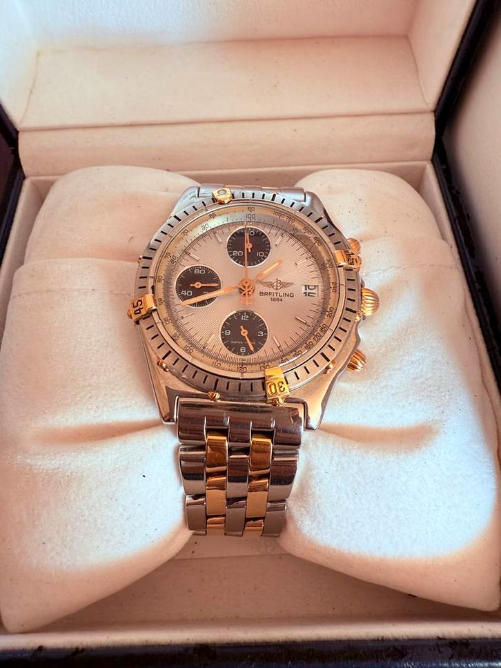 Breitling Chronomat B01 Two Tone - Prachtig Horloge!, Sieraden, Tassen en Uiterlijk, Horloges | Heren, Gebruikt, Polshorloge, Breitling