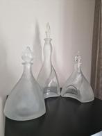3 stuks karaf  lalique stijl., Ophalen of Verzenden