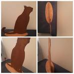 Kat Sculptuur Metaal, Antiek en Kunst, Verzenden