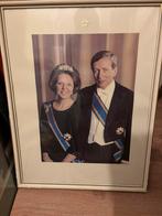 Staatsieportret, statiefoto officiële foto Beatrix en Claus, Ophalen of Verzenden, Gebruikt, Nederland, Kaart, Foto of Prent