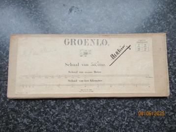 ANTIEKE KAART GROENLO- SCHAAL 1:50.000 beschikbaar voor biedingen