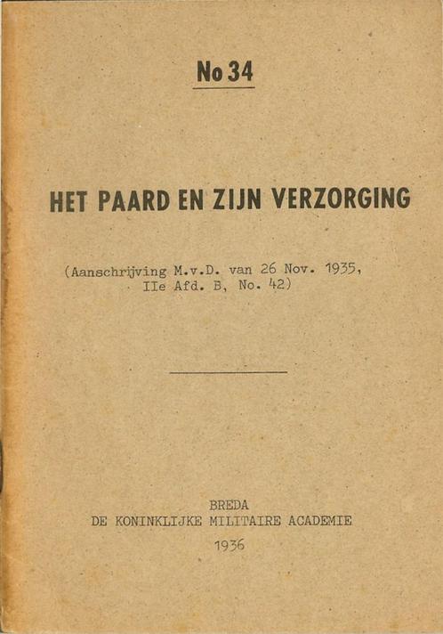 HET PAARD EN ZIJN VERZORGING. N0. 34., Boeken, Dieren en Huisdieren, Gelezen, Ophalen of Verzenden