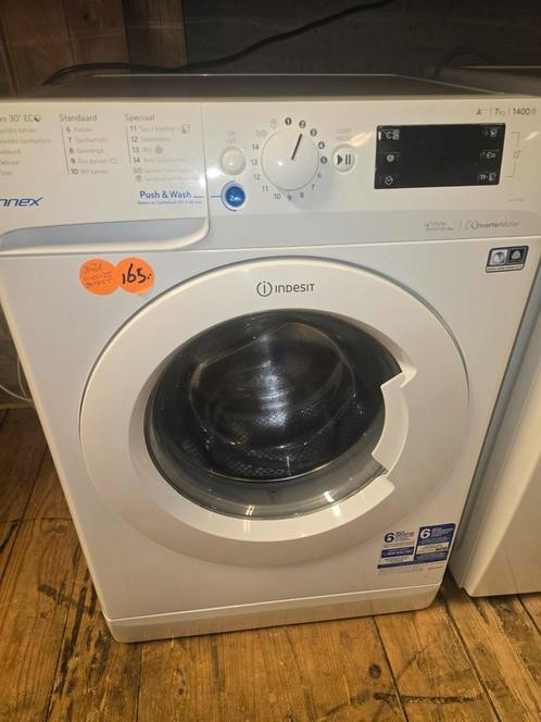 Zgan Indesit wasmachine 7kg A+++ met garantie, Witgoed en Apparatuur, Wasmachines, Zo goed als nieuw, 6 tot 8 kg, Minder dan 85 cm
