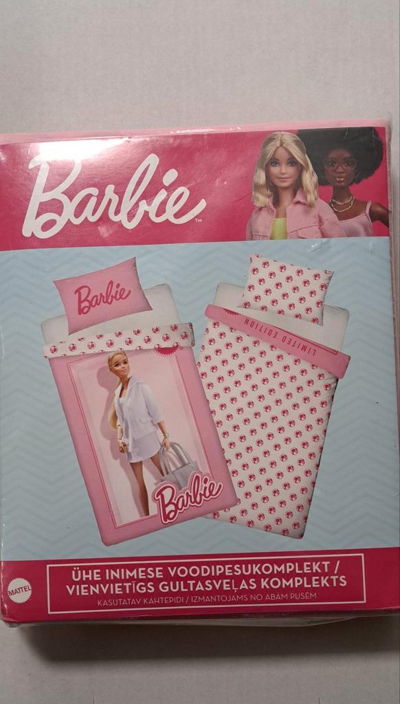 Barbie Omkeerbaar Beddengoed, Kinderen en Baby's, Kinderkamer | Beddengoed, Nieuw, Dekbedovertrek, Roze, Meisje, Ophalen of Verzenden