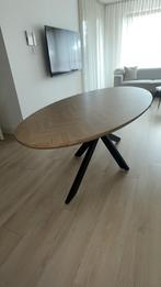 Ovale eettafel 180x200 visgraat, Huis en Inrichting, Tafels | Eettafels, Ophalen, Zo goed als nieuw, Vijf personen of meer, 150 tot 200 cm