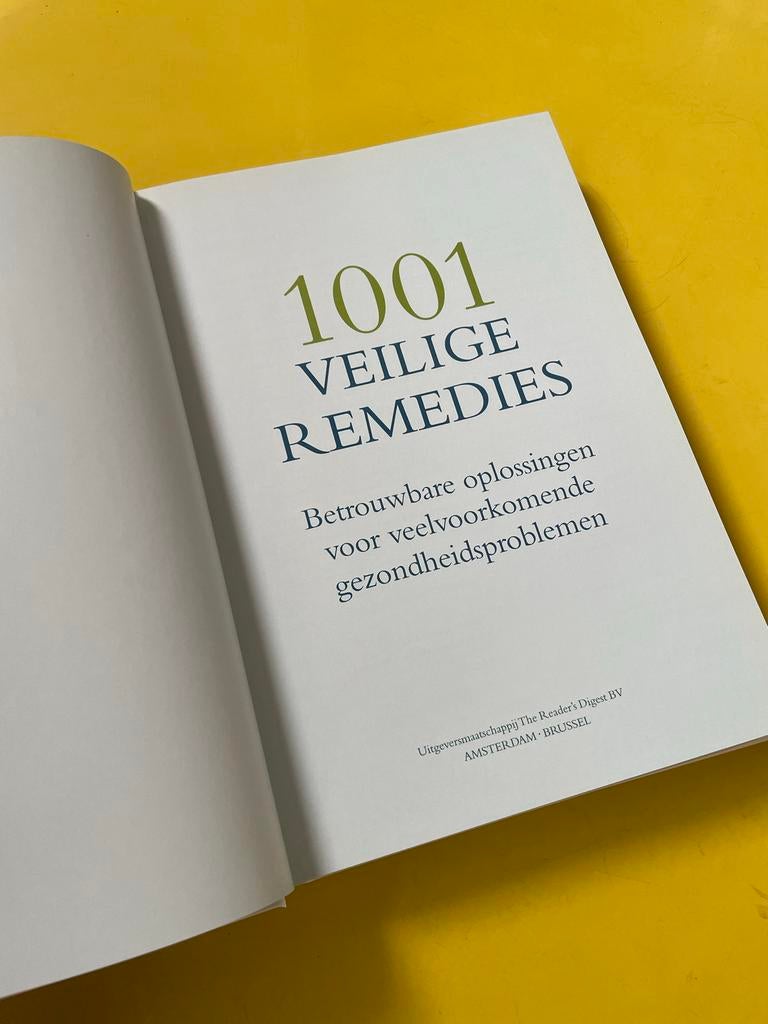 1001 Veilige Remedies - Betrouwbare oplossingen, Ophalen of Verzenden, Zo goed als nieuw, Gezondheid en Conditie