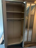 Kledingkast grijs met spiegel deuren, Huis en Inrichting, Kasten | Kledingkasten, Ophalen, Gebruikt, 200 cm of meer, 200 cm of meer