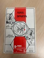 Ajax - Sparta Programma 1980-1981, Verzamelen, Ophalen of Verzenden, Gebruikt, Ajax, Boek of Tijdschrift