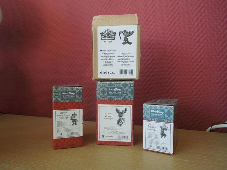 Jim Shore pothangers, 4 stuks., Verzamelen, Disney, Zo goed als nieuw, Beeldje of Figuurtje, Ophalen