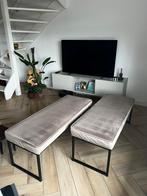 Zitbank Woood 2 stuks, Ophalen, Rechthoekig, Stof