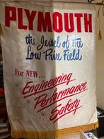 Jaren 50 Plymouth dealer banner, Ophalen of Verzenden, Gebruikt, Auto's