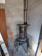 Pot(fornuis)kachel/RVS flexpijp/Dakdoorvoer, Huis en Inrichting, Kachels, Ophalen, Gebruikt, Houtkachel, Vrijstaand
