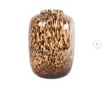 Cheetah vaas, Ophalen of Verzenden, Zo goed als nieuw, Glas, Minder dan 50 cm