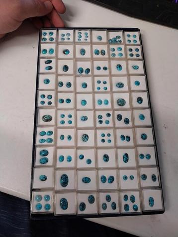 Lot a kwaliteit turkoois cabochons edelsmid goudsmid beschikbaar voor biedingen