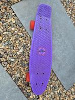 Nette paarse Nijdam pennyboard/ skateboard met lampjes, Ophalen, Gebruikt, Skateboard