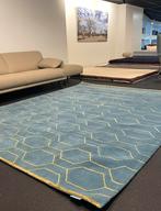 Brink en Campman Wedgwood Arris teal tapijt 250 x 300 cm, 200 cm of meer, Nieuw, Rechthoekig, Blauw