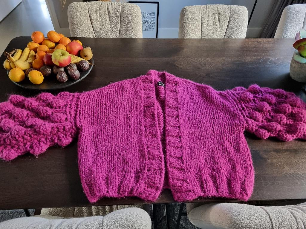 Prachtig  zacht vest van Kiro by Kim One size fuchsia., Maat 42/44 (L), Nieuw, Ophalen of Verzenden, Roze