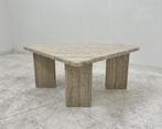 Travertine Salontafel Brutalist, Ophalen, Overige materialen, 50 tot 100 cm, 50 tot 100 cm