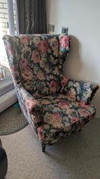 Chesterfield fauteuil gebloemd - Ikea, Ophalen, Chesterfield, 75 tot 100 cm, Zo goed als nieuw