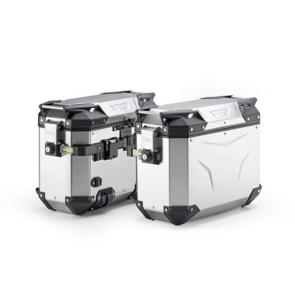 GIVI Trekker Outback EVO Zijkoffers – 2x 37L Aluminium (Mono, Motoren, Accessoires | Koffers en Tassen, Nieuw, Ophalen of Verzenden