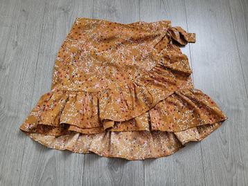 MY JEWELLERY bruin rokje met bloemenprint maat L ~ JB0078 beschikbaar voor biedingen