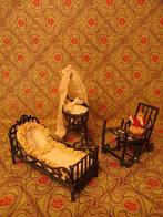 (2) Antieke tinnen babymeubeltjes poppenhuis, Ophalen of Verzenden