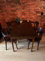 Vintage Retro Café meubel set • 4 stoelen • Mancave, Ophalen