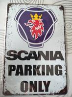 Scania - parking only bord, Verzamelen, Ophalen of Verzenden, Nieuw, Reclamebord