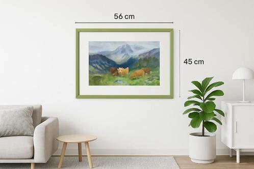 Ingelijst Schilderij, Antiek en Kunst, Kunst | Schilderijen | Klassiek, Ophalen of Verzenden