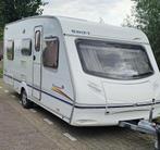 Caravan Swift 4.90 m bouwjaar 2006, met 2-eenpersoonsbedden, Caravans en Kamperen, Caravans, Luifel, Rondzit, Particulier, 4 tot 5 meter