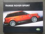 Land Rover Range Sport Brochure, Boeken, Auto's | Folders en Tijdschriften, Overige merken, Zo goed als nieuw, Verzenden