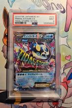 Primal Kyogre EX XY5 1st ED PSA9 Mint, Ophalen of Verzenden, Zo goed als nieuw, Losse kaart, Foil